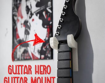 Guitar Hero Guitar Wall Mount: Gaming Controller Display