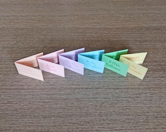 Baptism - Communion - Wedding Party Favor Tags 4.5 x 2.5 cm (when closed) - Confetti Tags - Labels
