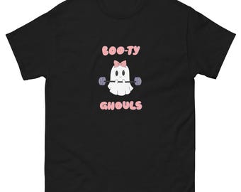 Funny Gym T Shirt | Boo-ty Ghouls Workout Tee | Unisex Fitness Shirt | Weightlifting Graphic Tee | Gym Humor Top