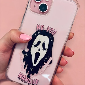 Y2K Spooky Mask iPhone Case – Retro Horror Aesthetic – Cute Halloween Phone Cover Fits iPhone 13, 14, 15 Pro Max and more
