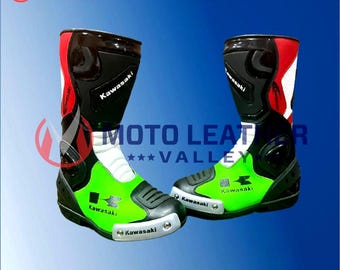 BOTTE CUIR KAWASAKI HOMME TURIN 2024 la référence KAWASAKI MOTO