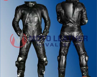 Brand New Double Zip Men One Piece Motorcycle Racing Suit Available in All Sizes