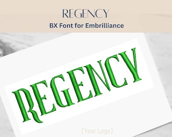 BXフォントアルファベット - リージェンシーフォント - 3サイズ - 即時ダウンロード | StitchFont Designs | モノグラムパーソナライゼーション | Embrillianceソフトウェア