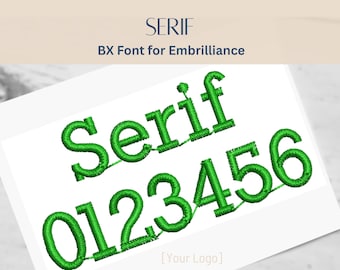 BXフォントアルファベット - セリフフォント - 3サイズ - 即時ダウンロード | StitchFontモノグラムパーソナライゼーション | Embrillianceソフトウェア