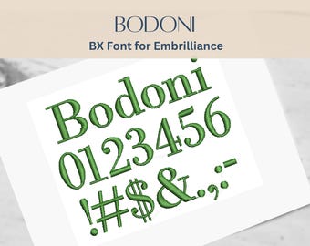 BXフォントアルファベット - ボドニフォント - 3サイズ - 即時ダウンロード | ステッチフォントモノグラムパーソナライゼーション | エンブリリアンスソフトウェア