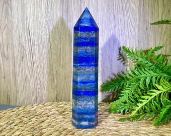 AAAAA+ Natural Lapis Lazuli Towers, Crystal Obelisk, Gemstone Points, Quartz Towers, Crystal Gift