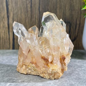 Natural Golden Healer Quartz Cluster, Crystal Cluster, Crystal Gift