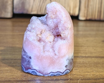 Pink Amethyst FreeForms With Nice Geode, Crystal Freforms