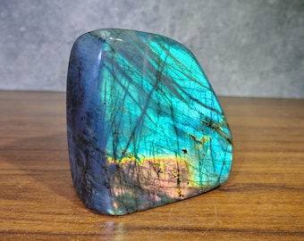 High Quality Natural Green Labradorite Freeform,Labradorite Specimens,Blue Flash,Spectrolite,Reiki Healing,Crystal Gift, Random 1pc
