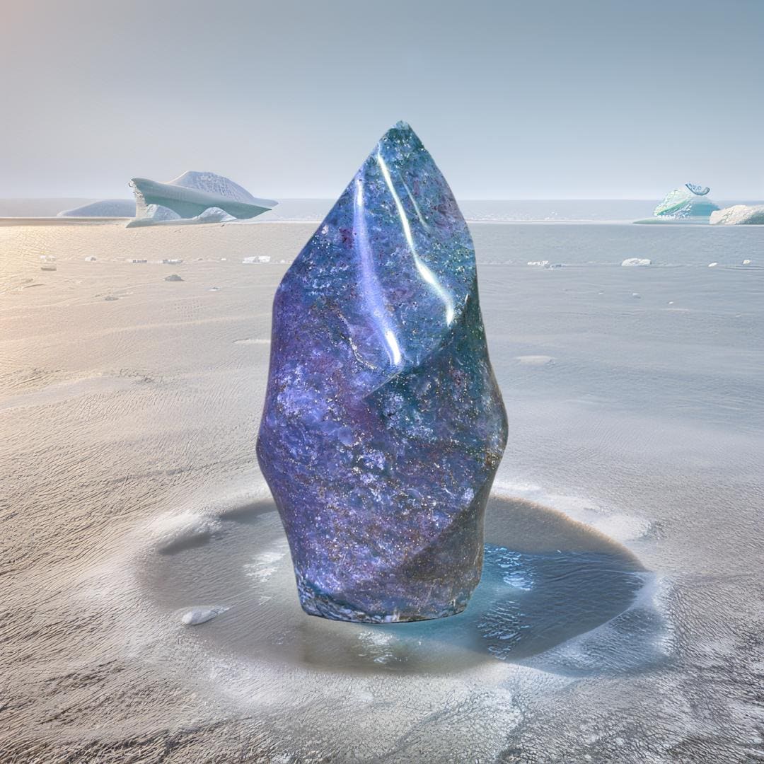 4.5インチ天然オーシャンジャスパーフレーム、クリスタルフレーム