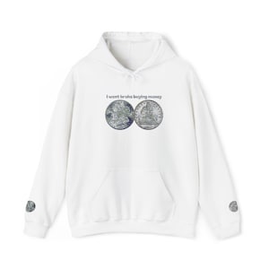 Embroidered Money Silver Dollar Unisex Hoodie Sweater