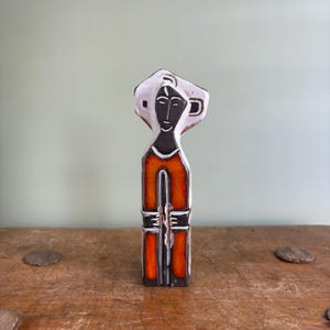 Vintage 1970s Eureka Craftware Cornwall Studio Pottery Figurine by Keith Smith