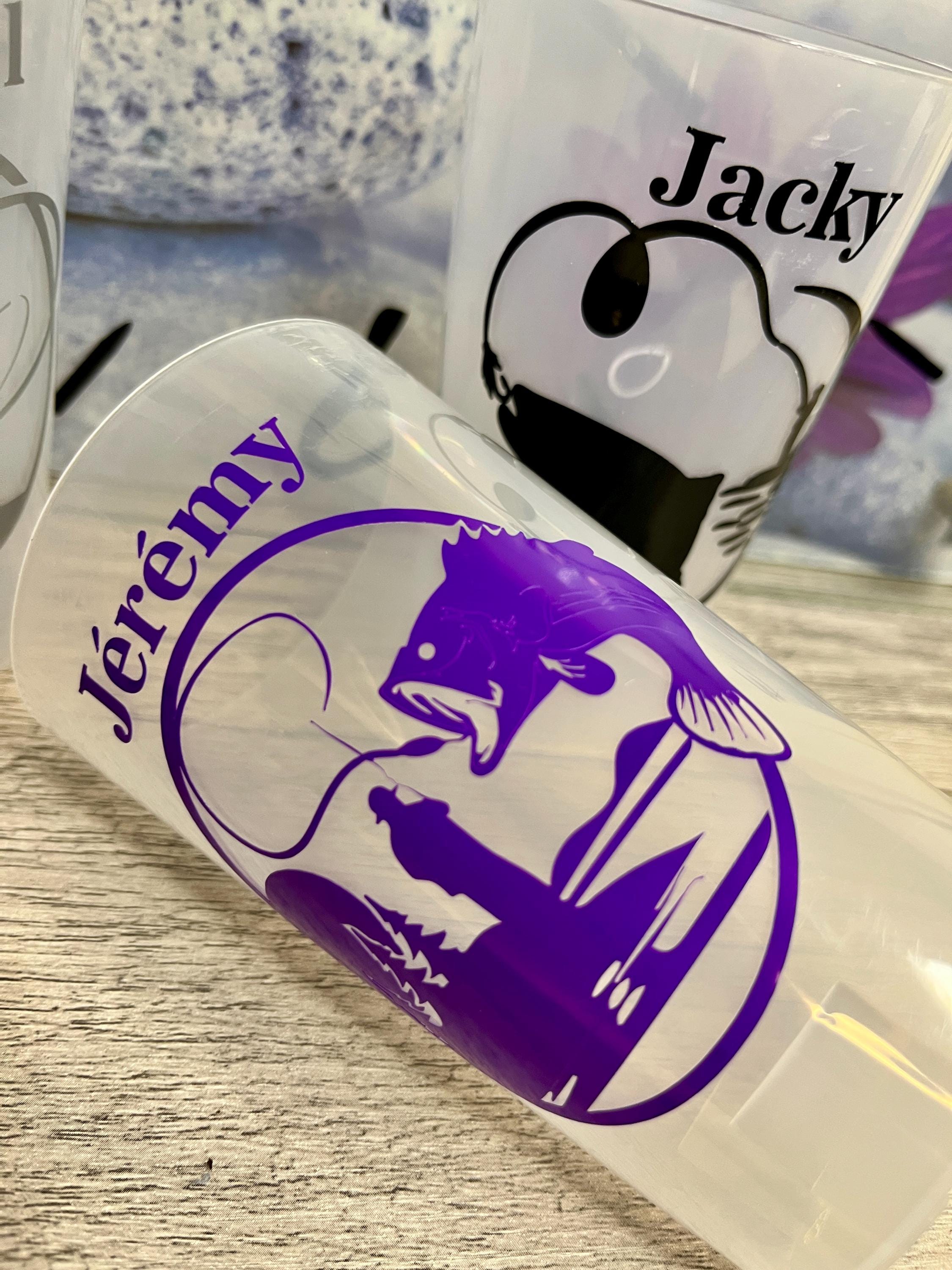 Mug de pêche personnalisé 350 ml Tasse en acier inoxydable gravée