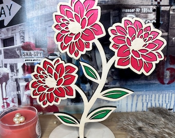 Eternal wooden flower, unique design, wooden flower, personalized gift, gift to give, end-of-year gift for a teacher