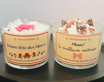 Customizable/Handmade Scented Candle - Mother's Day