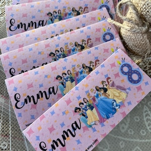 Sachet de bonbons personnalisé "Licorne" avec le prénom et l'âge de votre choix, anniversaire enfants