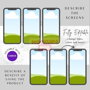 Phone Screen showcase Mockups | Screen Display Templates | Canva