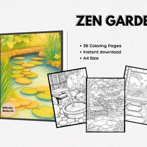 Zen Garden | 36 Coloring pages