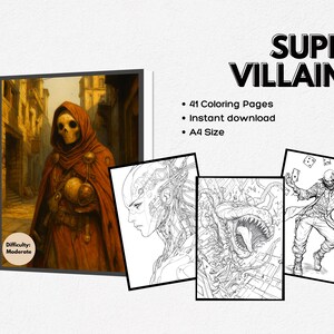 Super Villains – 41 Sinister Coloring Pages