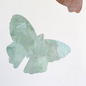 Butterfly Wall Decal - Hand Painted Fabric Wall Stickers
