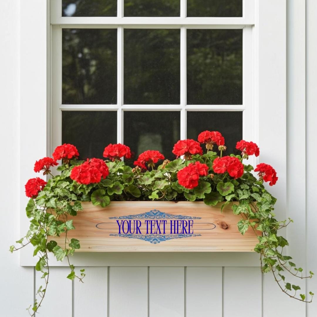 Personalized Cedar Window Box
