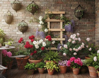 Cedar Wood Garden Trellis for Climbing Plants - Easy Mount Vertical Plant Support, Rustic Outdoor Trellis for Vines, Vegetables & Flowers