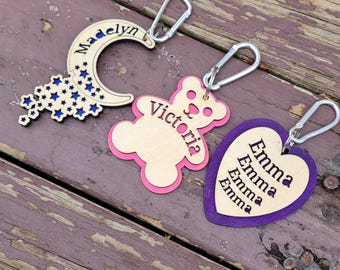 Personalized Team Sport Keychain, Custom 2D Backpack Charm, Handmade Sports Bag Tag, Player Name Keychain Gift 3"x4"