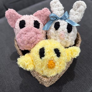 Chunky Knit Stuffies (Barnyard Buddies)