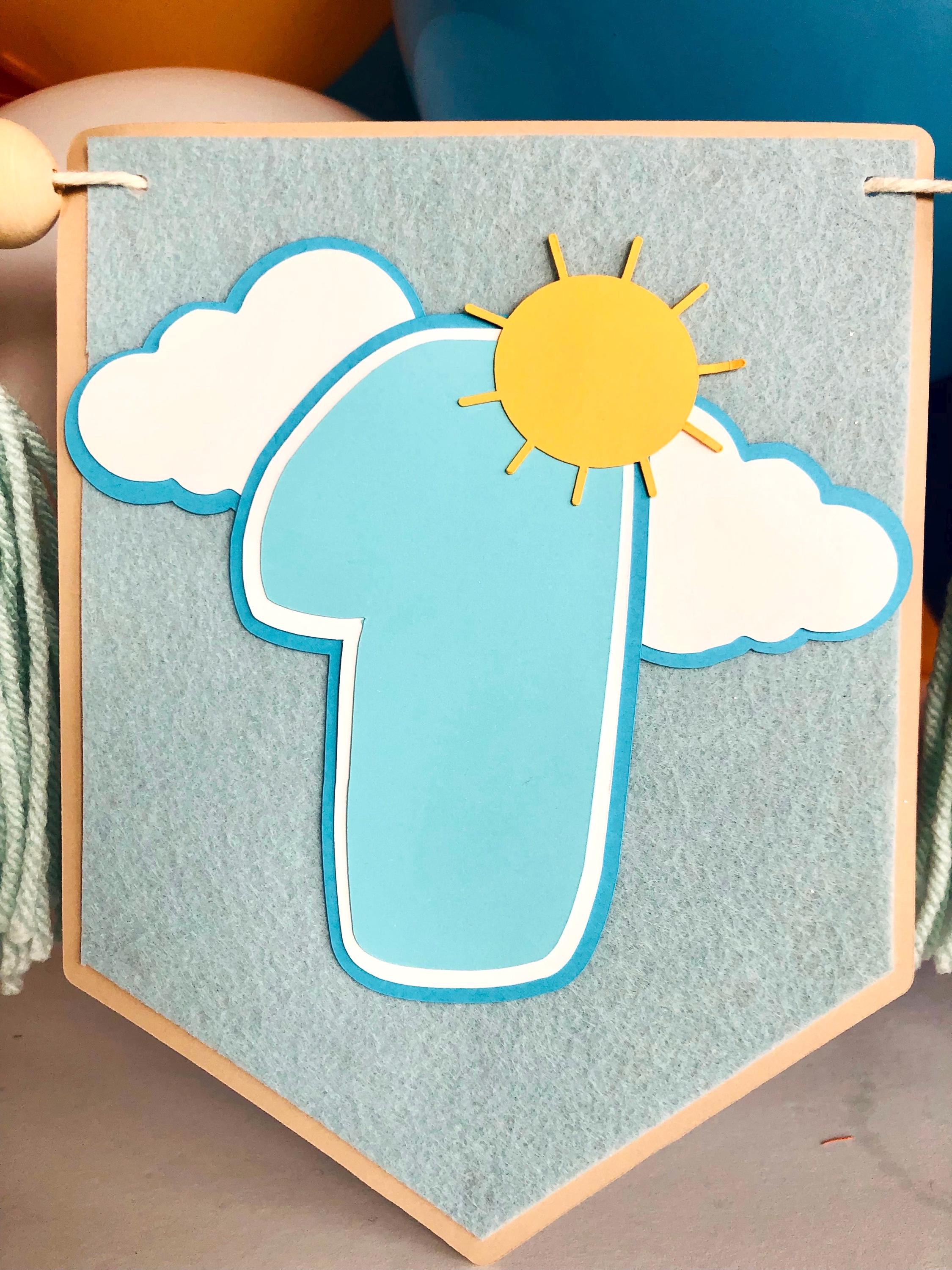 Cricut-Cut Highchair Banner