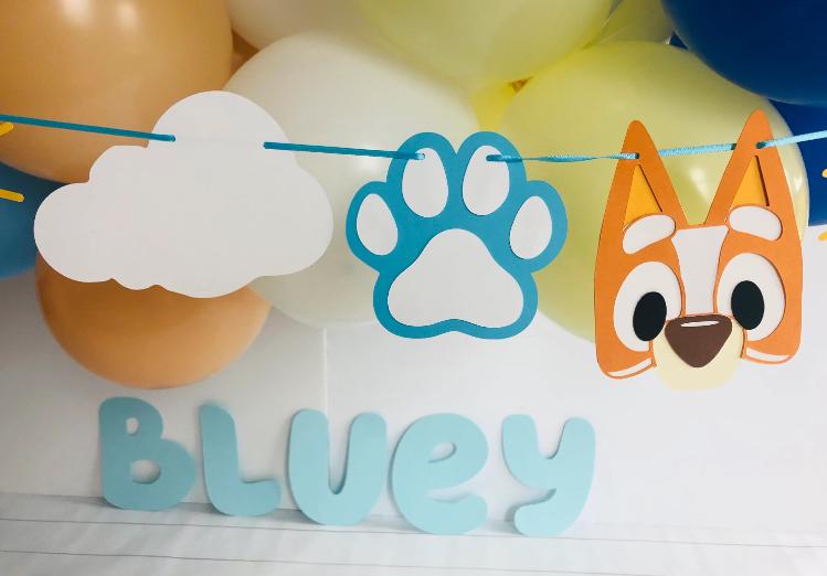 Blue Dog Garland