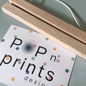 Marcos magnéticos para cuadros, marcos de madera para carteles, dos colores, tamaño A4, perfectos para arte instantáneo tamaño carta, funciona con arte POP n' Prints