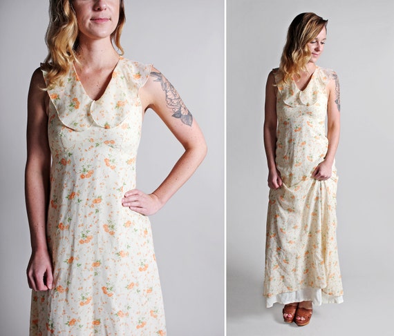 white ditsy dress