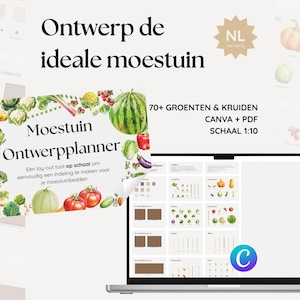 Planificateur d'Ontario Moestuin | Maak je indeling op schaal | Toile et PDF