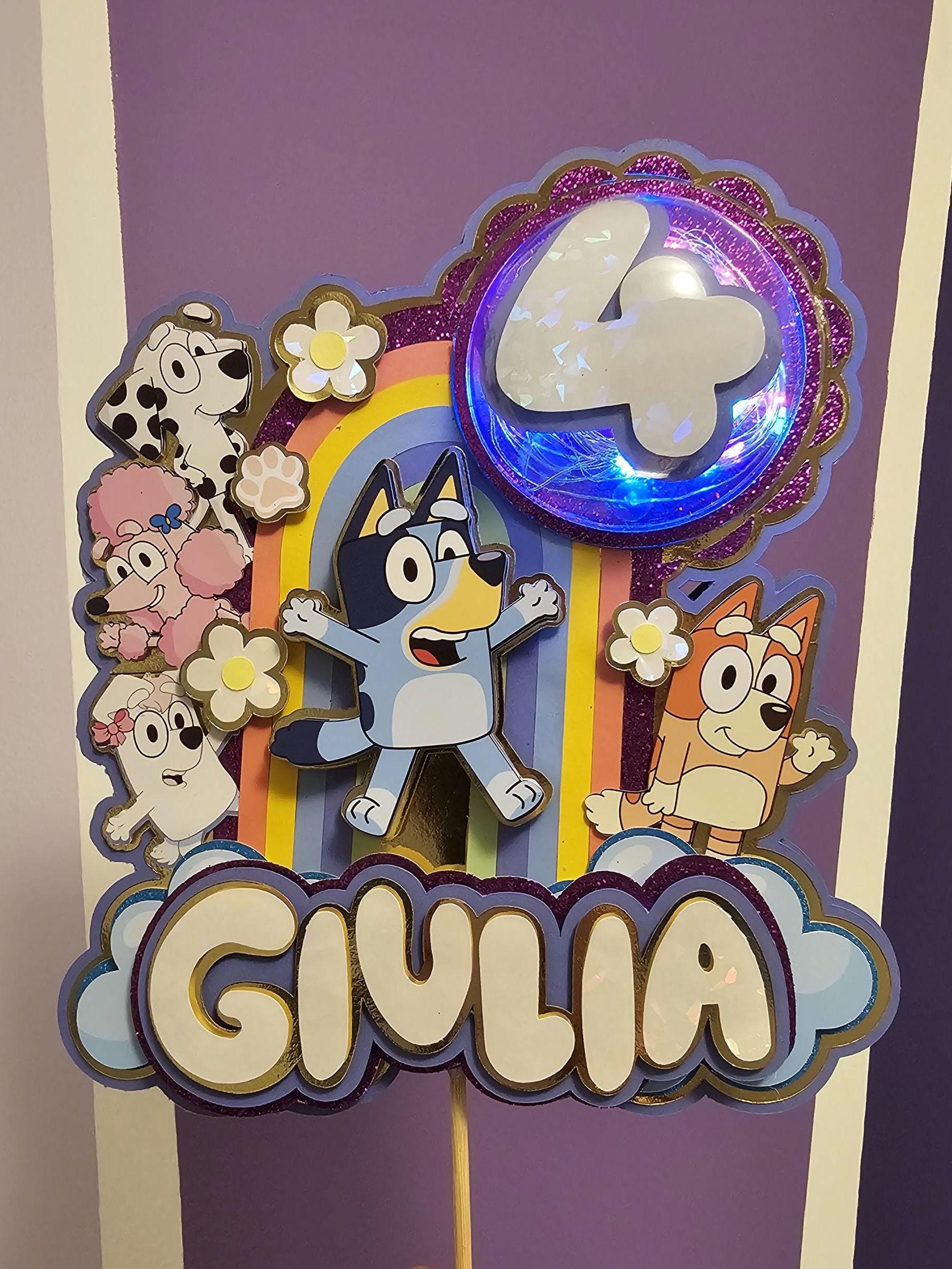Bluey 3D Light-Up Cake Topper