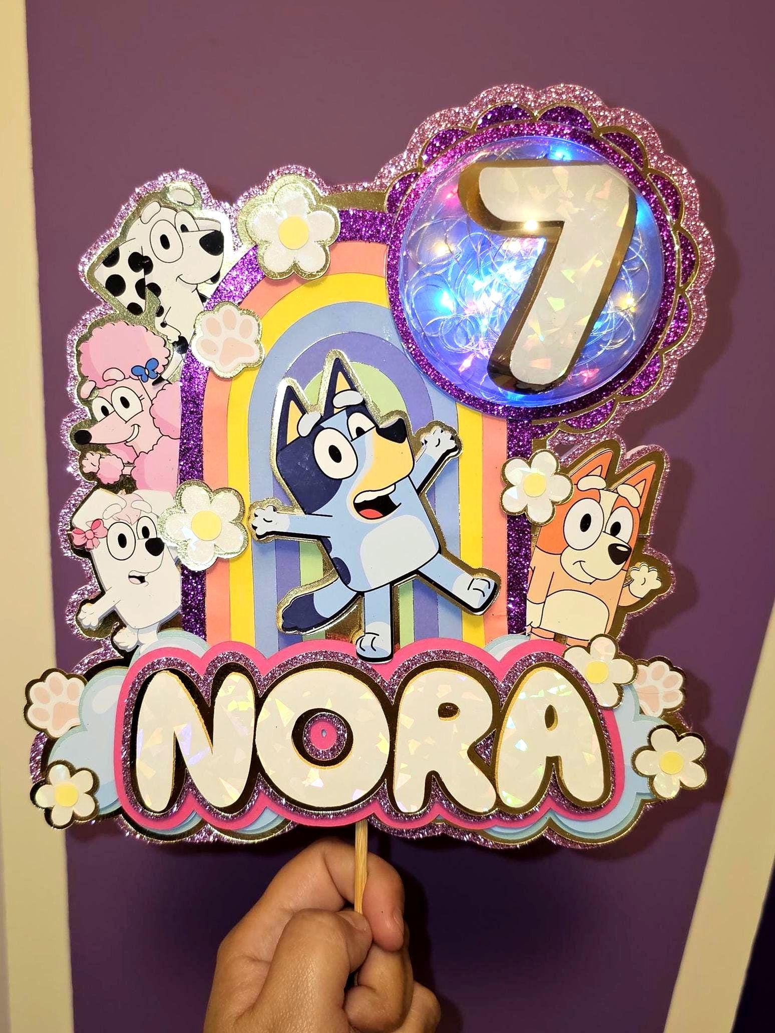 Bluey 3D Light-Up Cake Topper