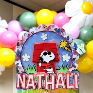 Snoopy Cake Topper | Birthday Cake topper | Peanuts Cake Topper