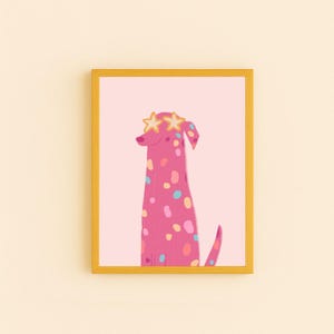 Pink Dalmatian Puppy Print: Sunglasses, Preppy Girl Decor (Digital Download)