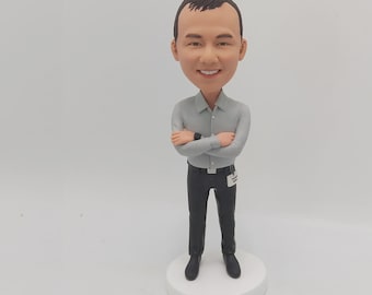 Personalisierte benutzerdefinierte Bobblehead, benutzerdefinierte Boss Bobblehead, personalisierte Statuen, Jubiläumsgeschenke, Vatertagsgeschenke, lustige Geburtstagsgeschenke