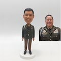 Custom Military Bobblehead from Photo, Personalized Army Figurine Gift, Soldier Retirement or Promotion Keepsake, Handmade Military Gift
