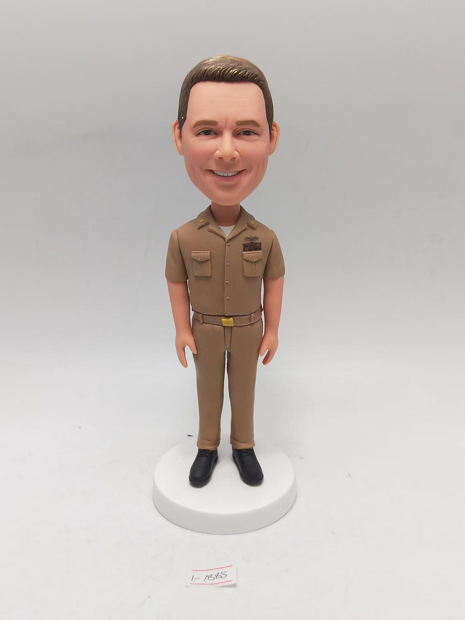 Police Bobblehead With Gun - Custom Officer Figurine Gift main image 1