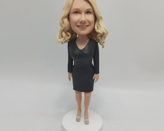 Custom Bobblehead Of Girlfriend, Personalized Gift For Girlfriend, Friendship Day Gift For Best Friend Girl, Unique Birthday Gift Girlfriend