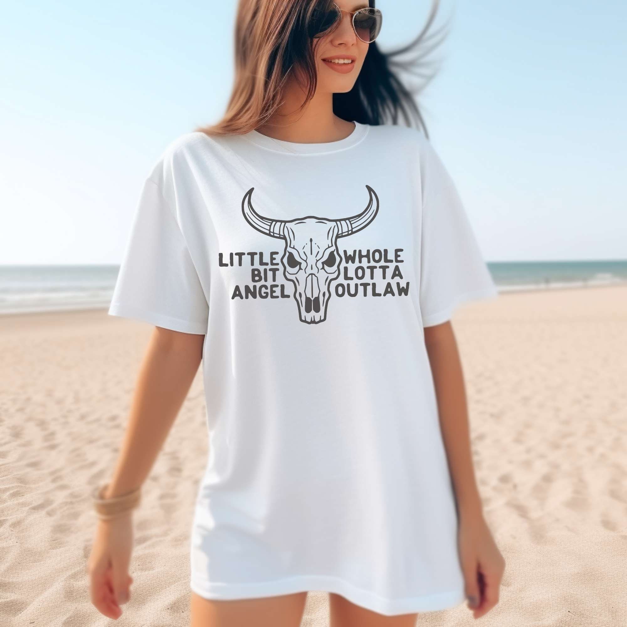 Whole Lotta Outlaw Black Tank Crop Top - Morgan Wallen