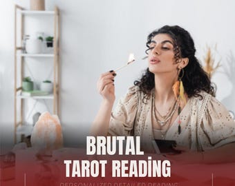 Lettura brutale dei tarocchi per verità crude e senza filtri / Guida psichica onesta / Approfondimenti senza edulcorazioni / Lettura dei tarocchi per chiarezza e prossimi passi