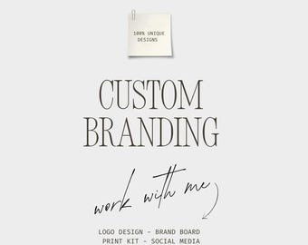 Pakket aangepaste branding en logo-ontwerp: unieke bedrijfsidentiteit, professioneel logo, merkkit, visuele identiteit