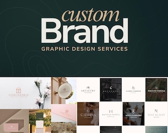 Branding Package with Unique Logo, Professional Custom Business Logo Design, Complete Brand Kit and Visual Identity for Your Business
