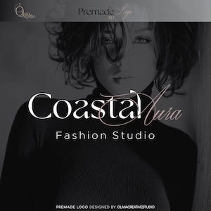 Logo Design Editable Minimalist Fashion Studio Logo | Fashion Studio Branding | Custom Logo | Luxury Boutique Logo for Fashion Studio