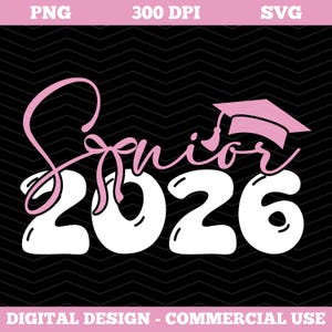 Coquette Senior 2026 Png Svg, Pink Senior Shirt Design, Class of 2026 Png, Senior Mom Svg, Pink Girly Graduation High School Sublimation