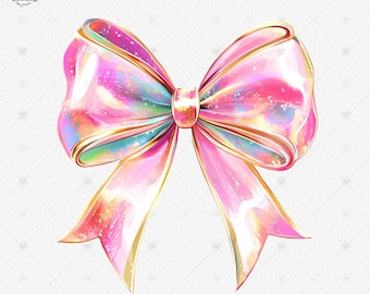 Pink Coquette Bow png, Bow png, Pink Bow Sublimation PNG, Coquette png, Ribbon Bow Watercolor png, Girly png, Sublimation Digital Download