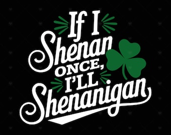 Diseño divertido para el Día de San Patricio, Trébol de la suerte PNG SVG