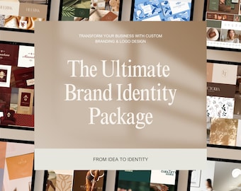 Benutzerdefiniertes Logo Design Branding Kit, Social Media Vorlagen